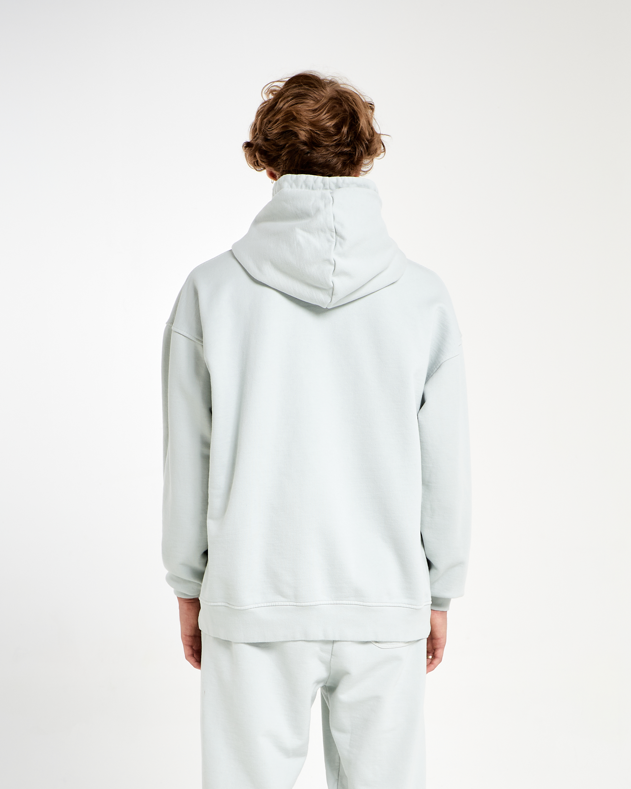 500 GSM Garment Dye 'Pure White' French Terry Cotton Hoodie